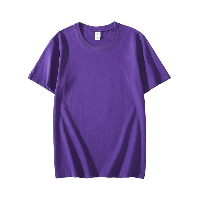 Summer Cotton Mens T-shirt Short-sleeve ManPure Color s clothing t shirts Tops Tee men