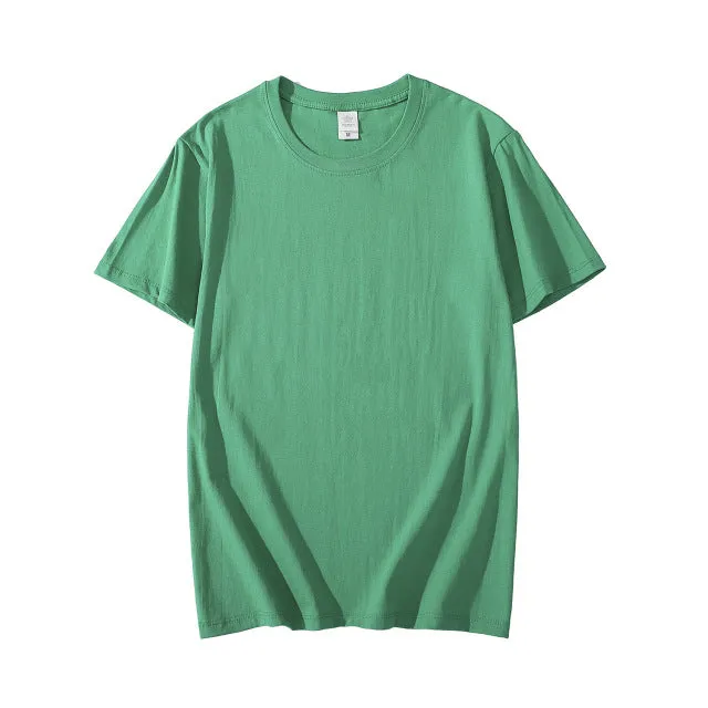 Summer Cotton Mens T-shirt Short-sleeve ManPure Color s clothing t shirts Tops Tee men