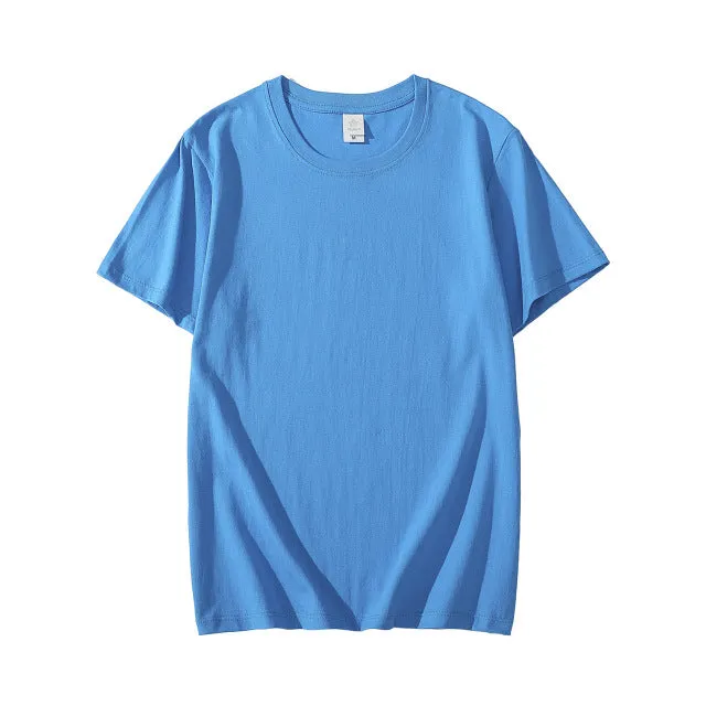 Summer Cotton Mens T-shirt Short-sleeve ManPure Color s clothing t shirts Tops Tee men