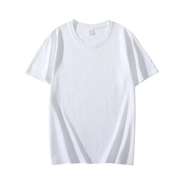 Summer Cotton Mens T-shirt Short-sleeve ManPure Color s clothing t shirts Tops Tee men