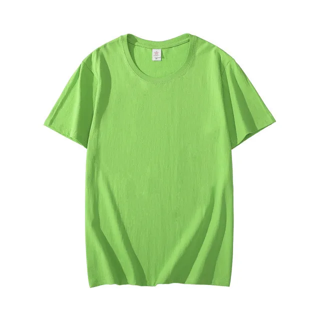 Summer Cotton Mens T-shirt Short-sleeve ManPure Color s clothing t shirts Tops Tee men