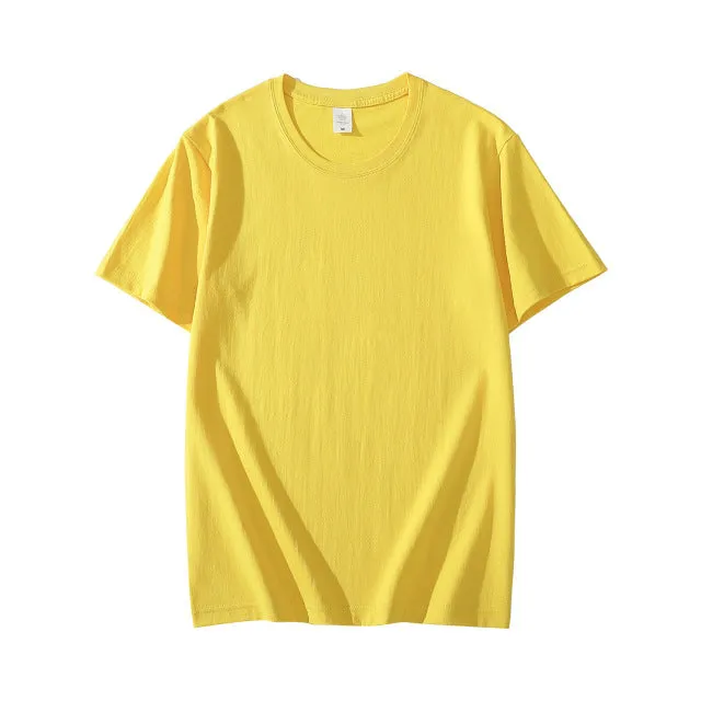 Summer Cotton Mens T-shirt Short-sleeve ManPure Color s clothing t shirts Tops Tee men