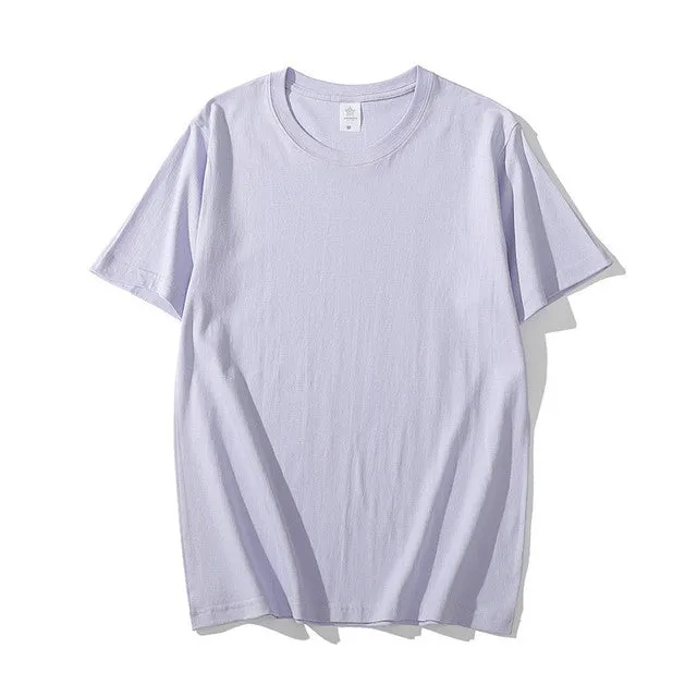 Summer Cotton Mens T-shirt Short-sleeve ManPure Color s clothing t shirts Tops Tee men