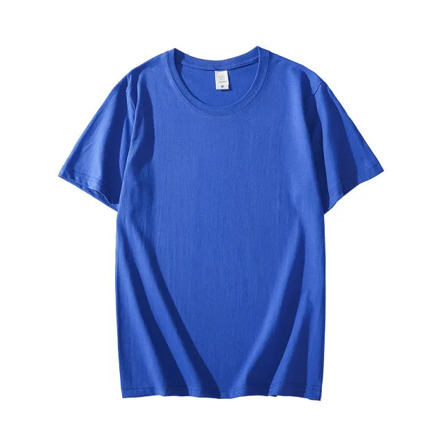 Summer Cotton Mens T-shirt Short-sleeve ManPure Color s clothing t shirts Tops Tee men
