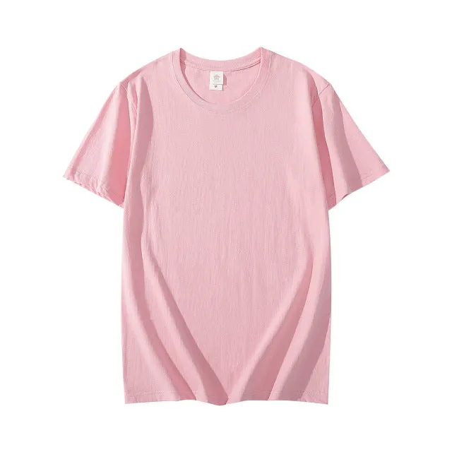 Summer Cotton Mens T-shirt Short-sleeve ManPure Color s clothing t shirts Tops Tee men