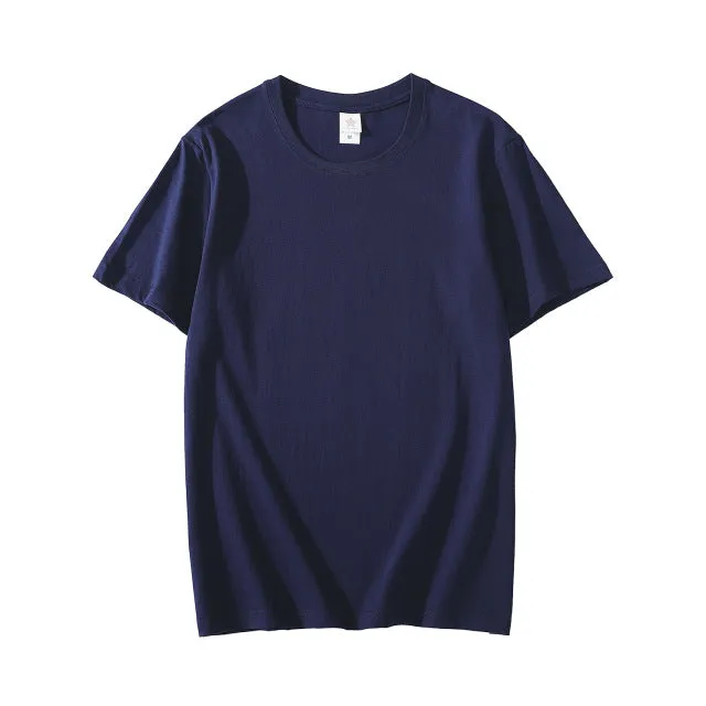 Summer Cotton Mens T-shirt Short-sleeve ManPure Color s clothing t shirts Tops Tee men