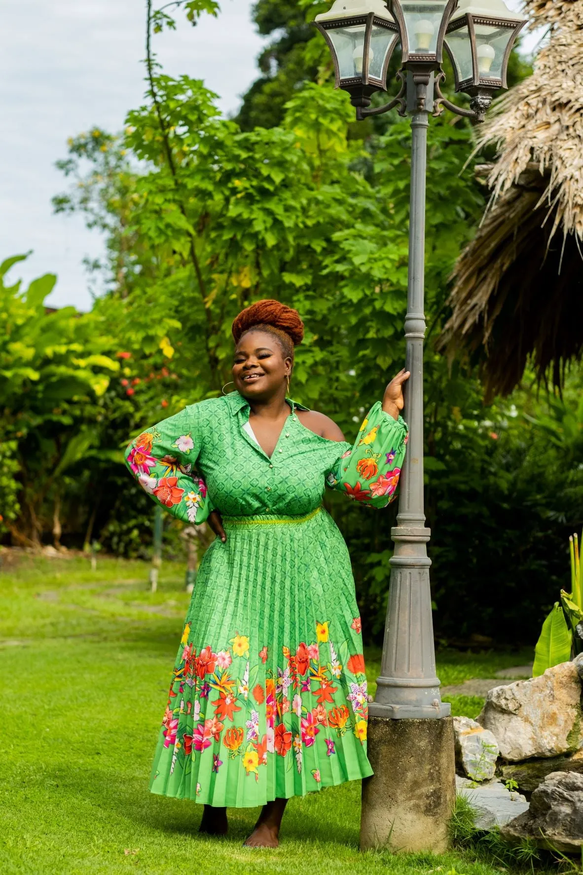 Summer Dunes | Skirt Set | Green