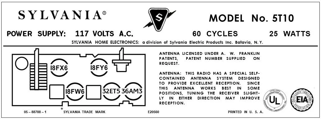 SYLVANIA-5T10