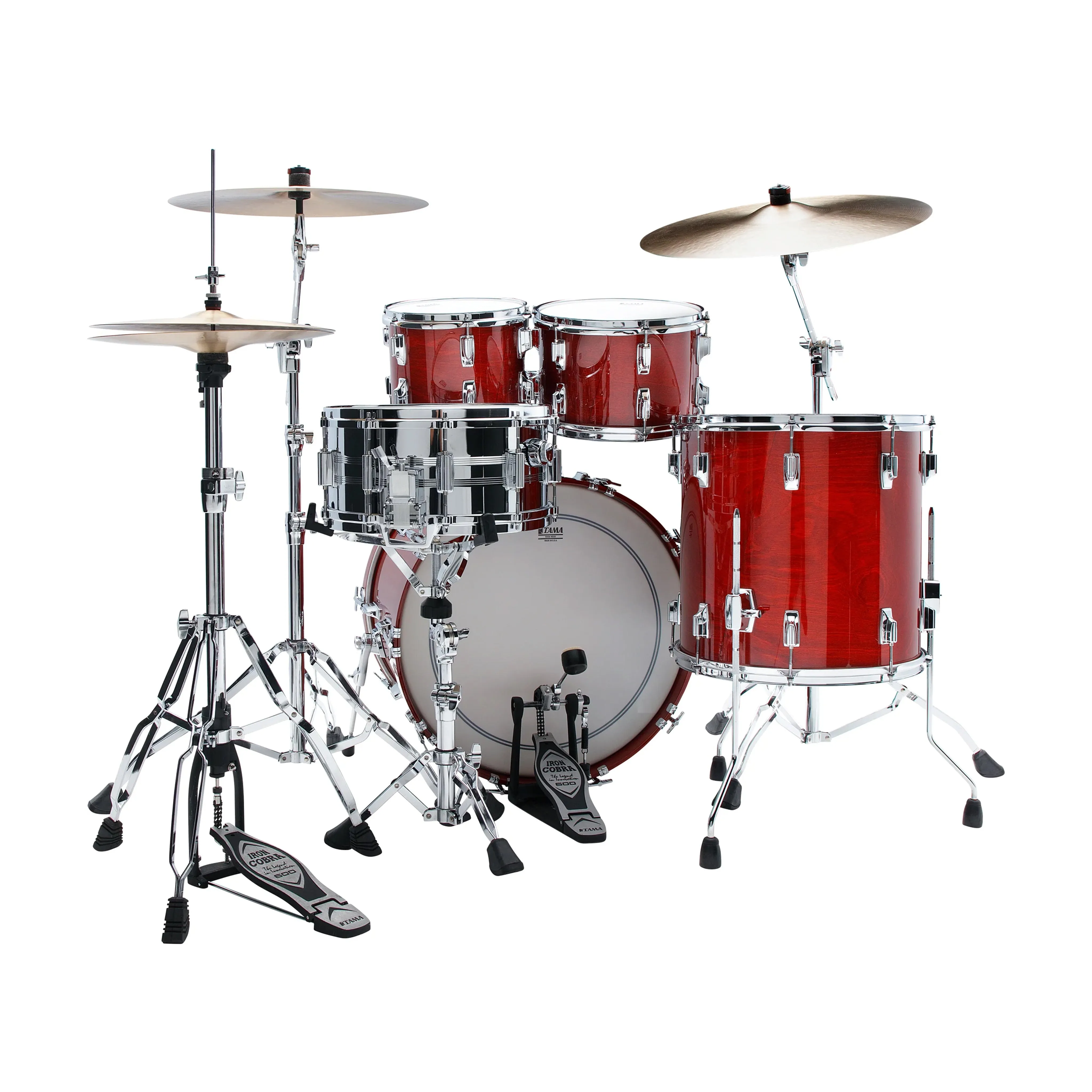 TAMA SU42RS-CHW Superstar Limited 4-Piece Drum Kit (22B/10T/12T/16F), Cherry Wine