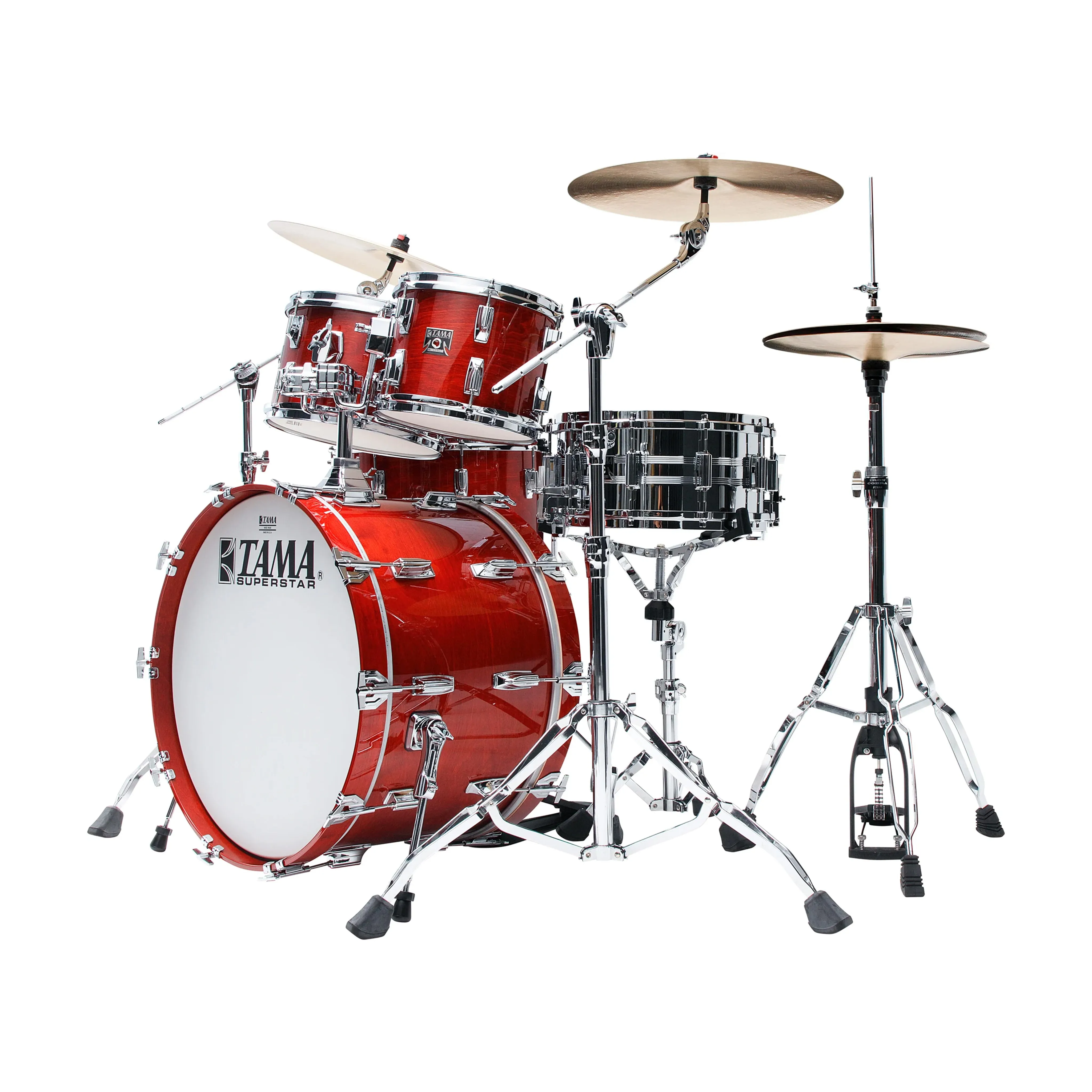 TAMA SU42RS-CHW Superstar Limited 4-Piece Drum Kit (22B/10T/12T/16F), Cherry Wine