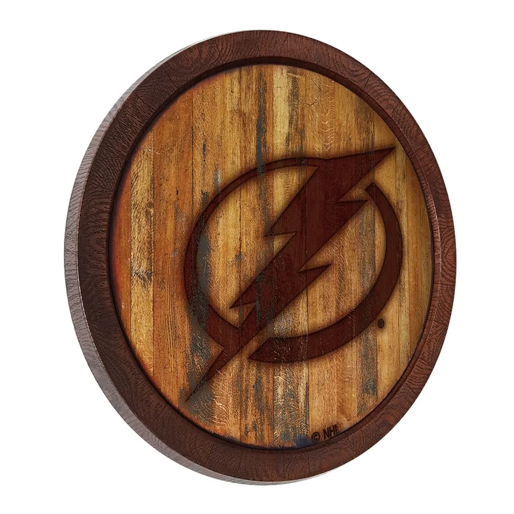 Tampa Bay Lightning: Branded "Faux" Barrel Top Sign