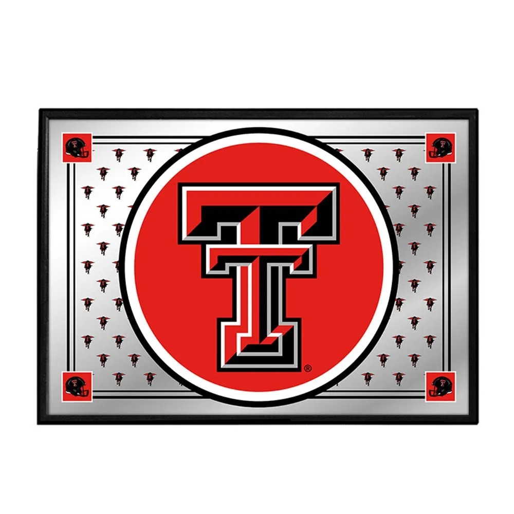 Texas Tech Red Raiders: Team Spirit - Framed Mirrored Wall Sign