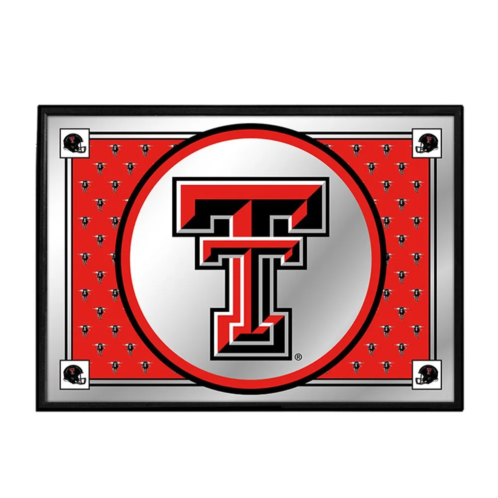 Texas Tech Red Raiders: Team Spirit - Framed Mirrored Wall Sign