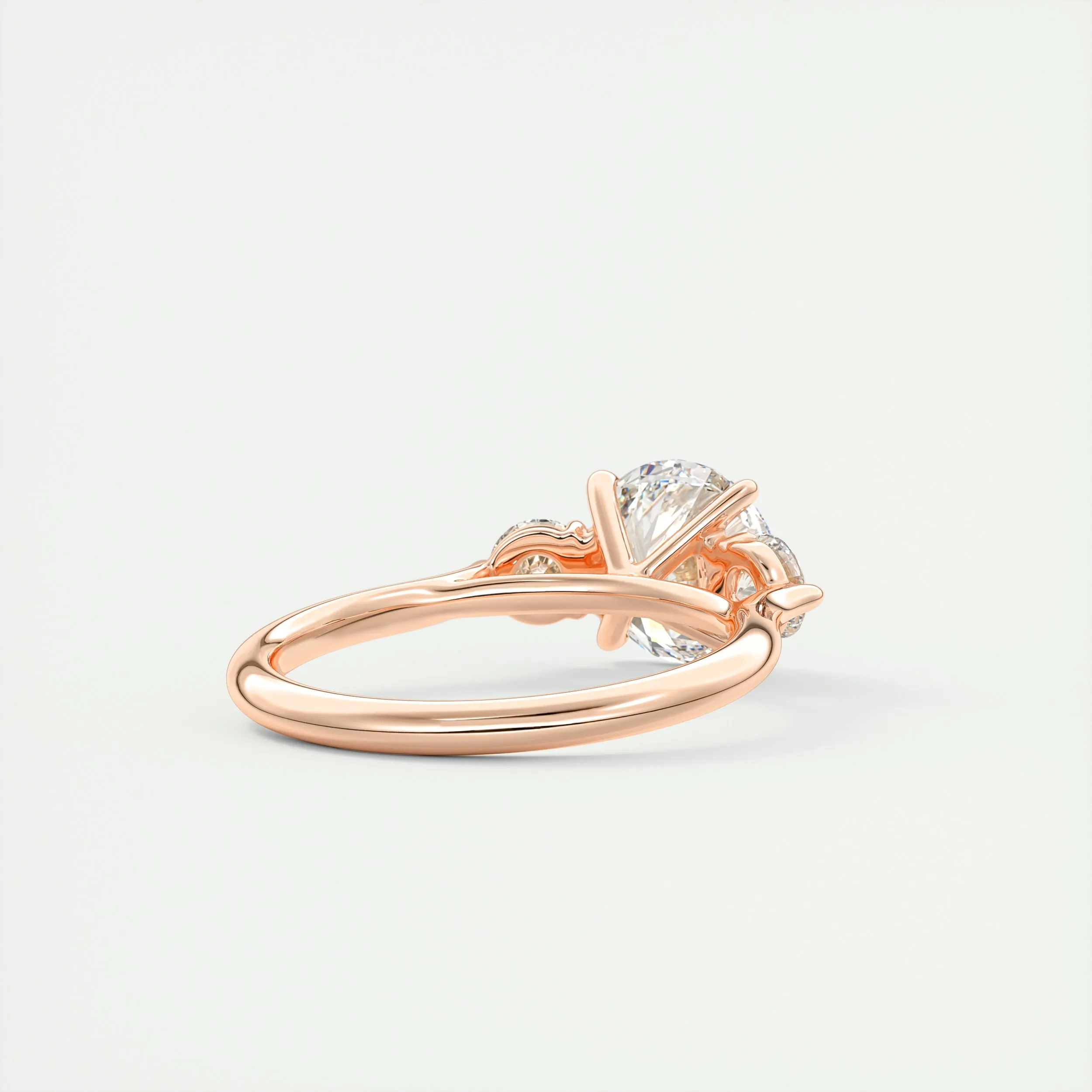 The Cathedral Three Stone | Round