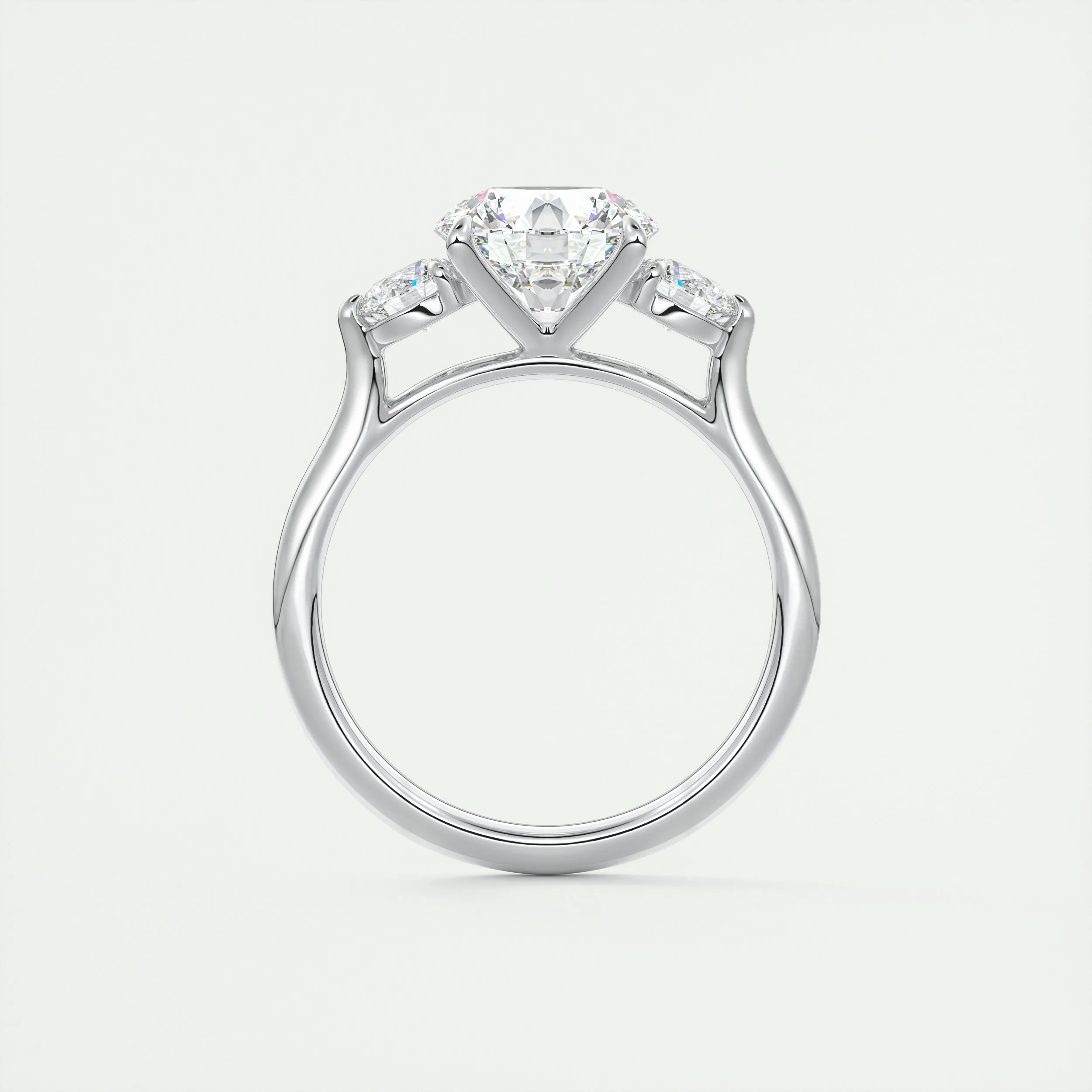 The Cathedral Three Stone | Round