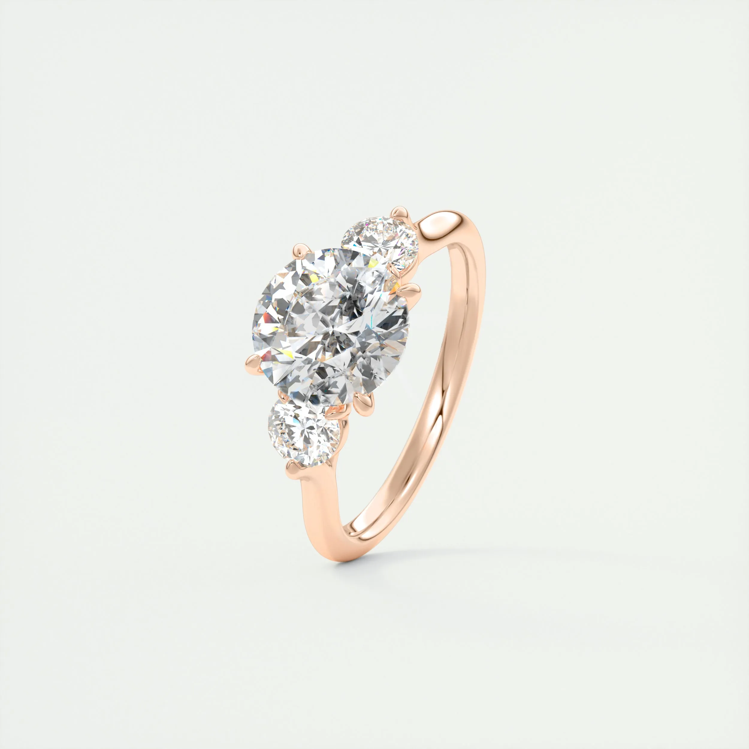 The Cathedral Three Stone | Round
