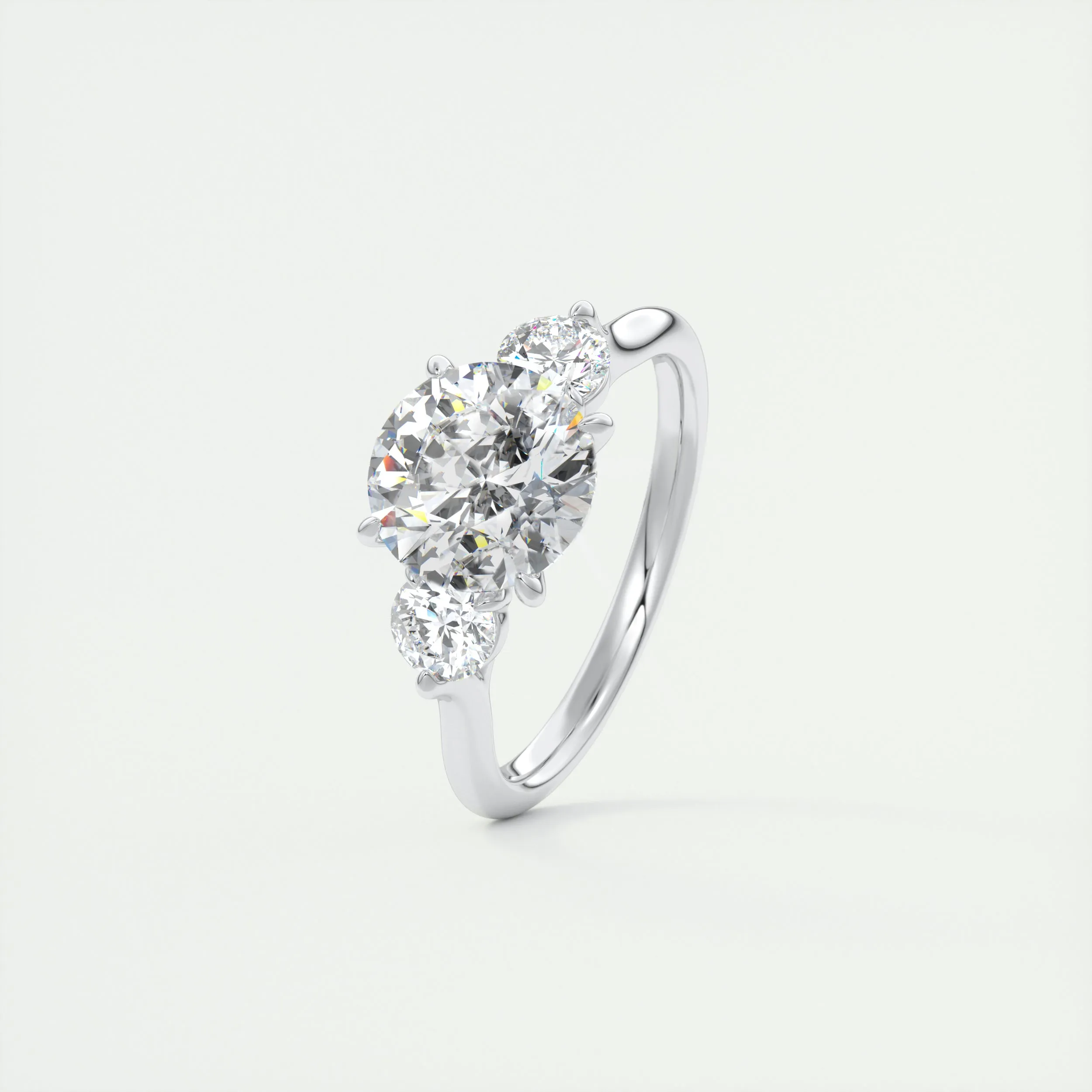 The Cathedral Three Stone | Round