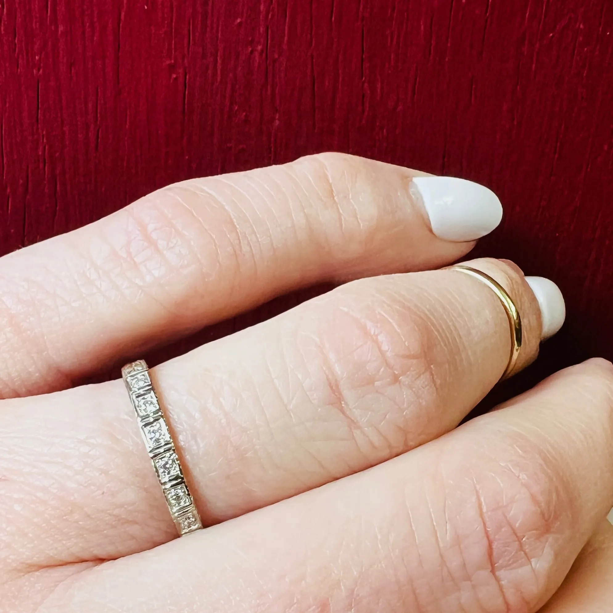 The Original Platinum Leap Year Diamond Band