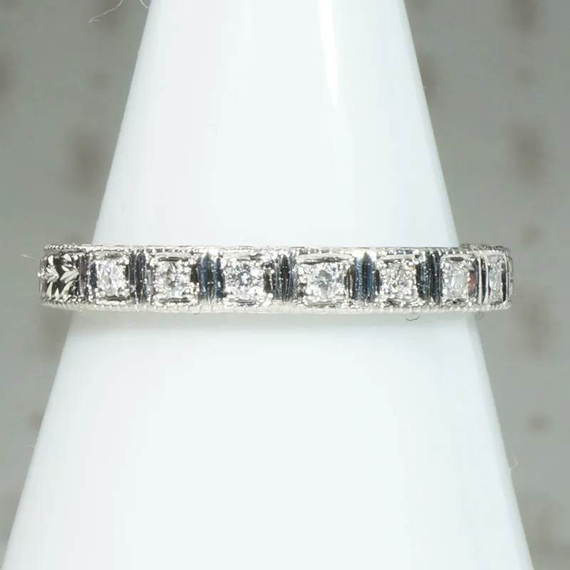 The Original Platinum Leap Year Diamond Band