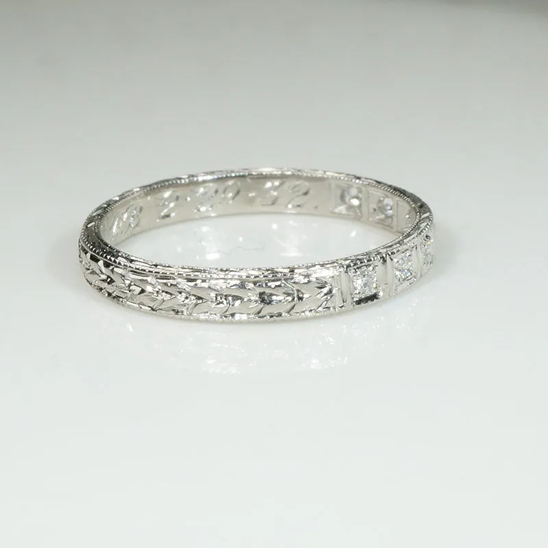 The Original Platinum Leap Year Diamond Band