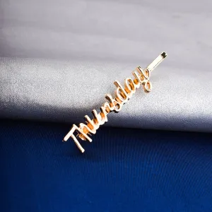 Thursday Alloy Golden Hair Pin