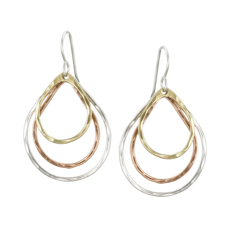 Tiered Teardrop Earring