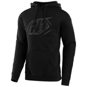 TROY LEE CROPPED BADGE HOODED SWEATSHIRT