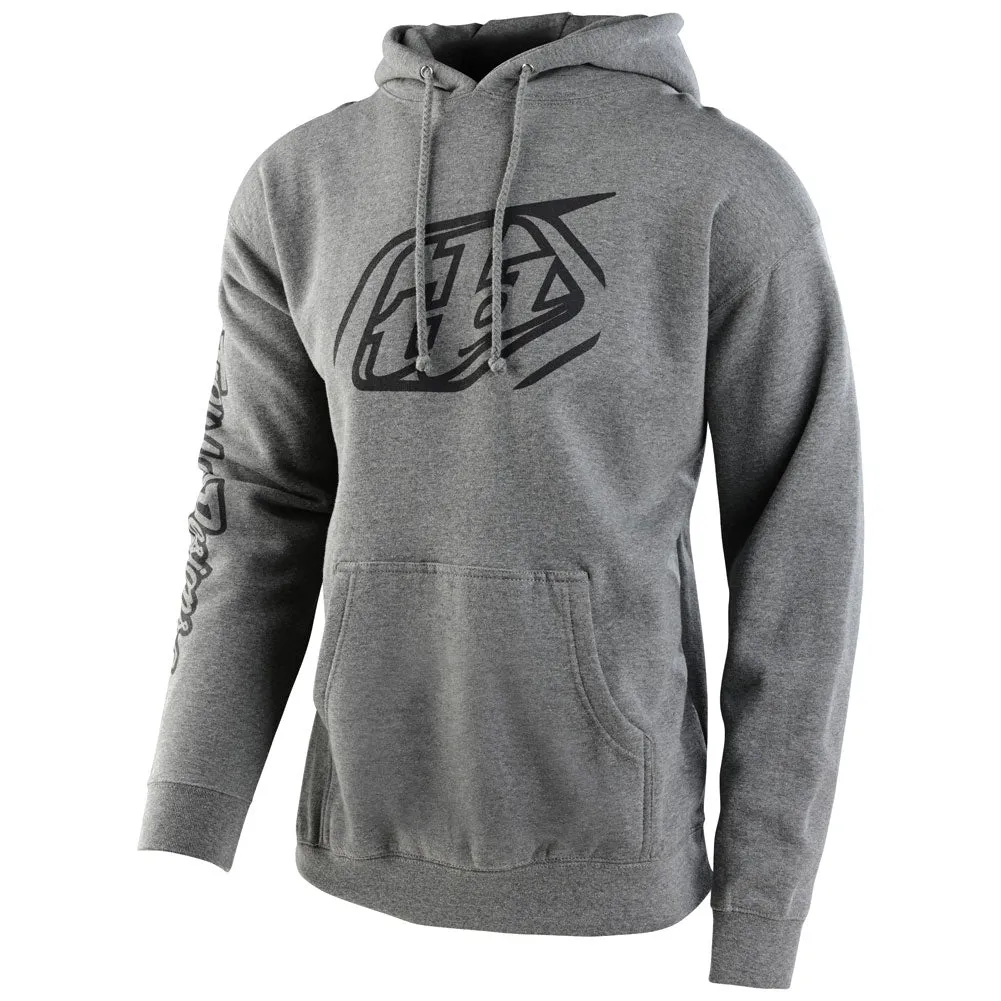 TROY LEE CROPPED BADGE HOODED SWEATSHIRT