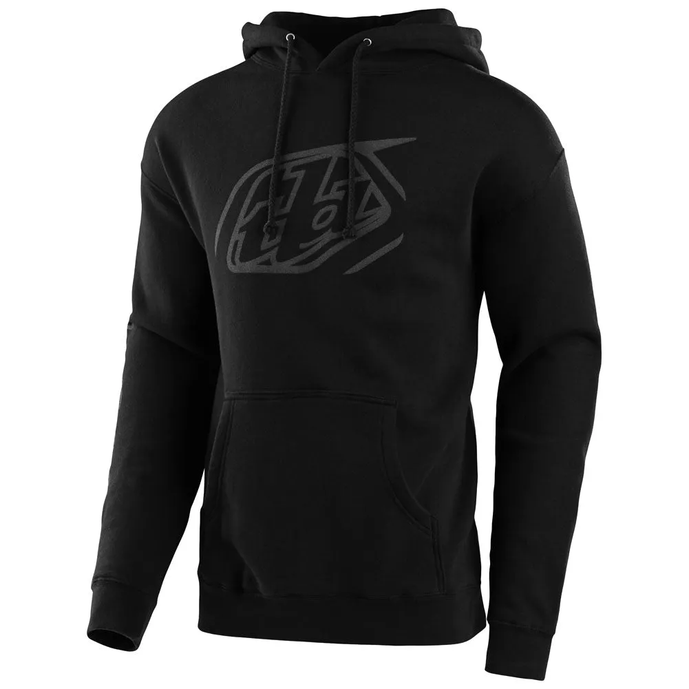 TROY LEE CROPPED BADGE HOODED SWEATSHIRT