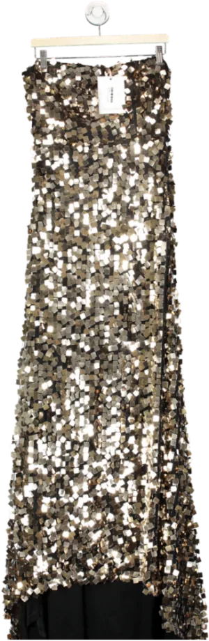 True Decadence Bronze Square Sequin Ladies Dress UK 12