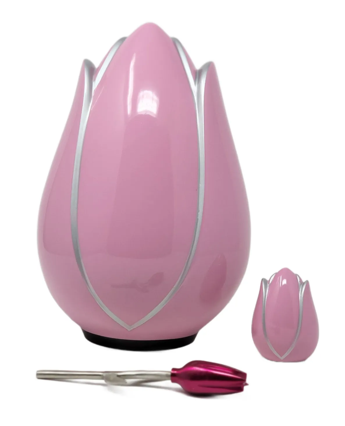 Tulip Series - Fiberglass Cremation Urn, Pink - IUFS102-Pink
