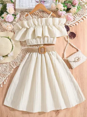 Twirl Time Belted Skirt Set