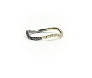 Two Tone Wave Ring