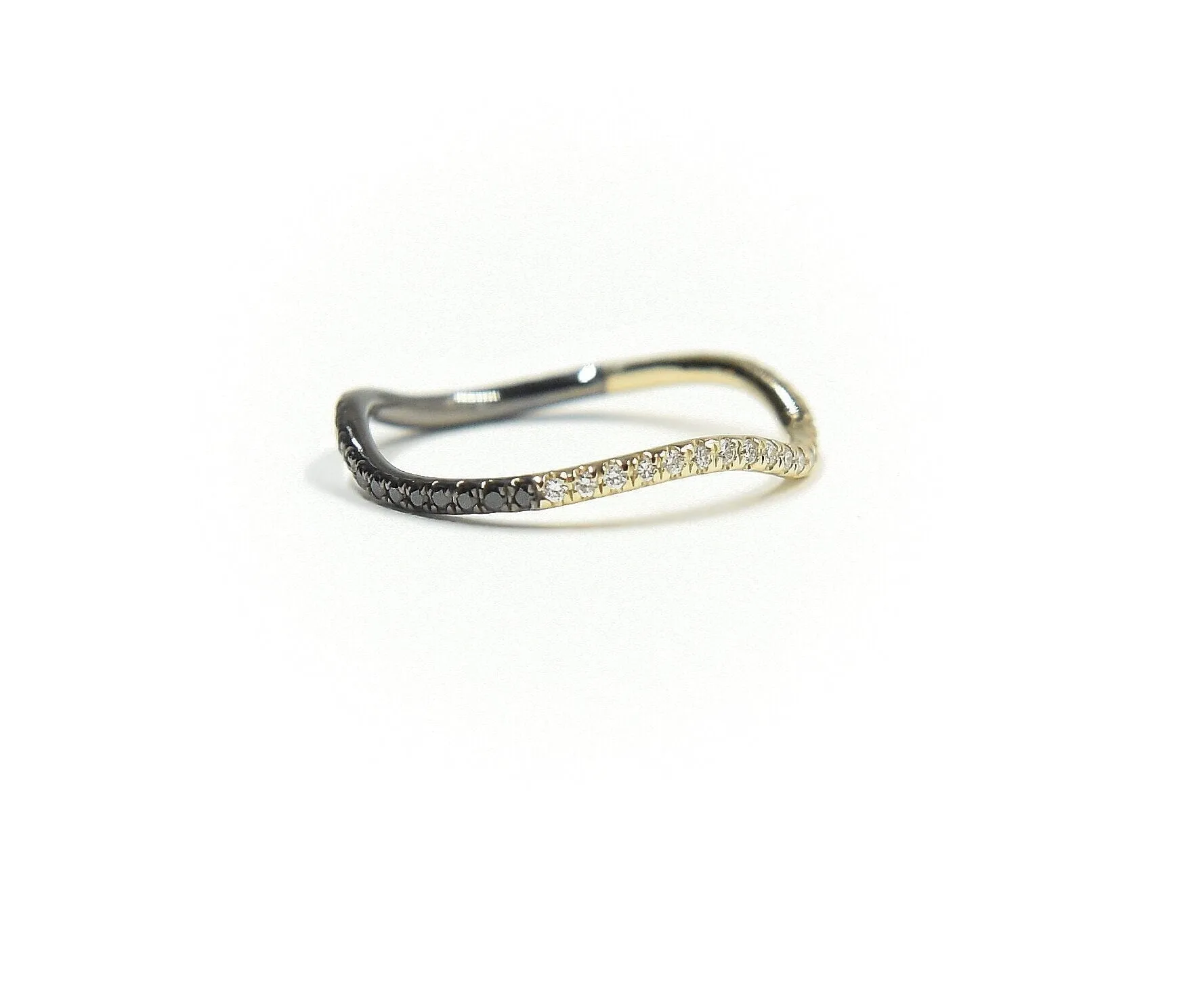 Two Tone Wave Ring