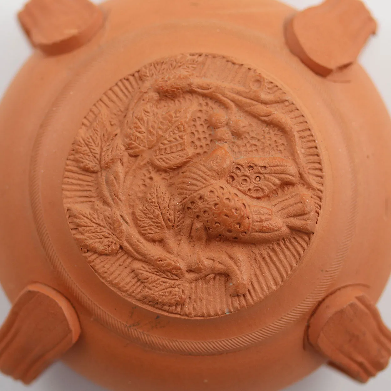 Two Vintage Italian Terracotta Pottery Souvenir Canteens / Pilgrim Flasks