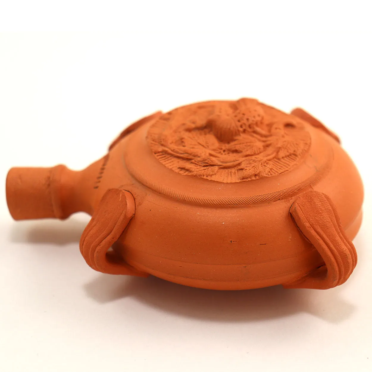 Two Vintage Italian Terracotta Pottery Souvenir Canteens / Pilgrim Flasks