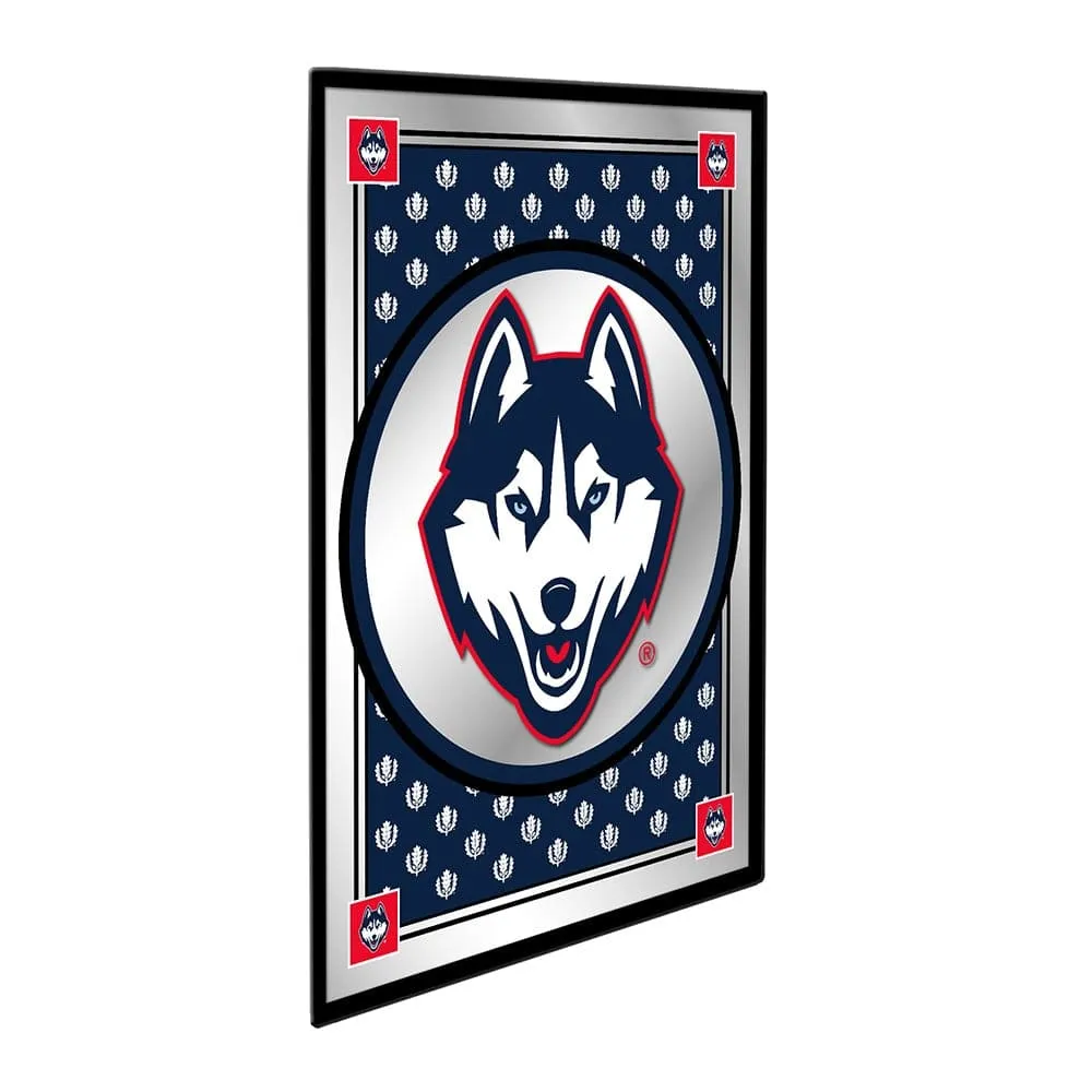 UConn Huskies: Team Spirit, Mascot - Framed Mirrored Wall Sign