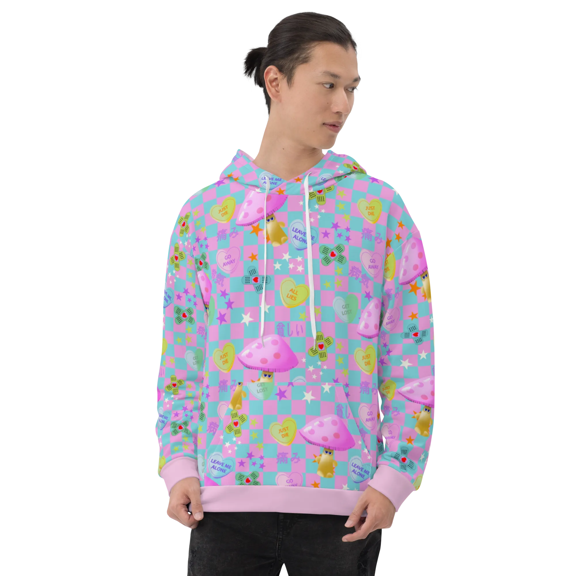 Unisex Hoodie, Fairy Kei Mushrooms