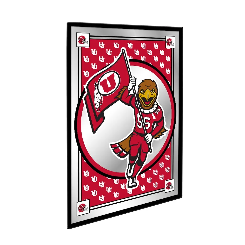 Utah Utes: Team Spirit, Mascot - Framed Mirrored Wall Sign