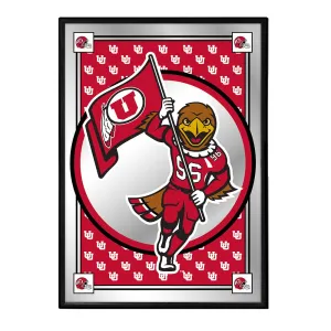 Utah Utes: Team Spirit, Mascot - Framed Mirrored Wall Sign