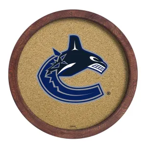 Vancouver Canucks: Barrel Top Cork Note Board