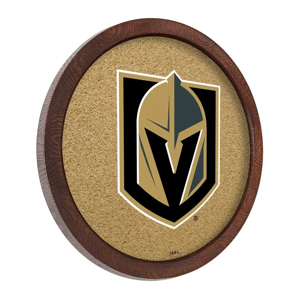 Vegas Golden Knights: Barrel Top Cork Note Board
