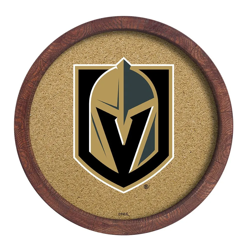 Vegas Golden Knights: Barrel Top Cork Note Board