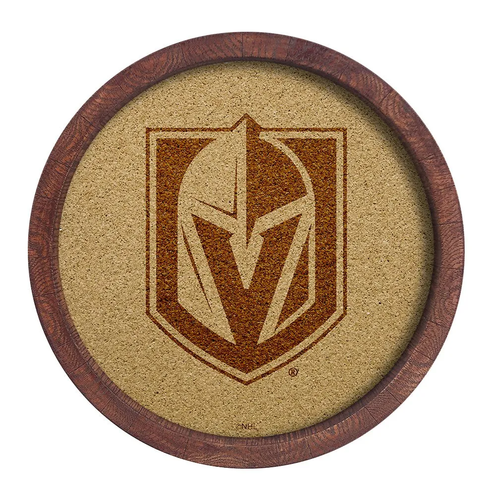 Vegas Golden Knights: Barrel Top Cork Note Board