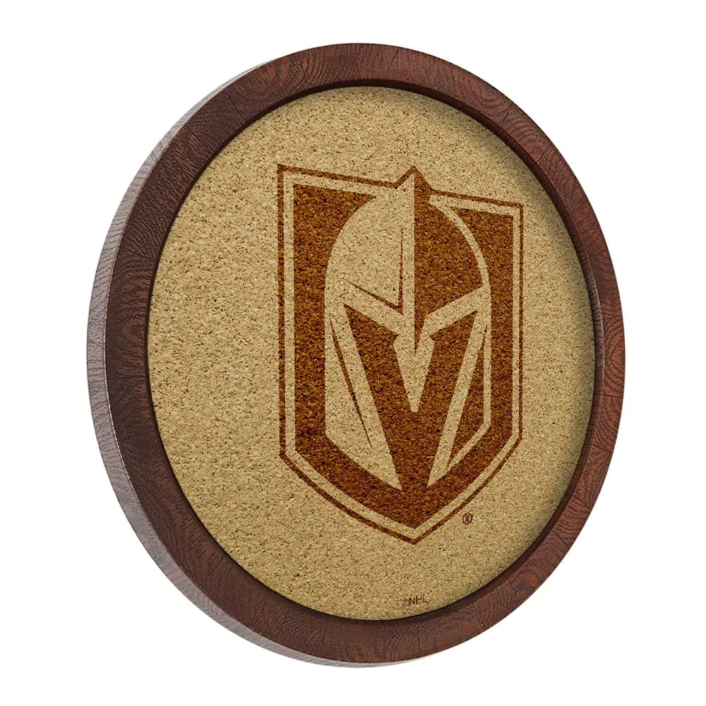 Vegas Golden Knights: Barrel Top Cork Note Board