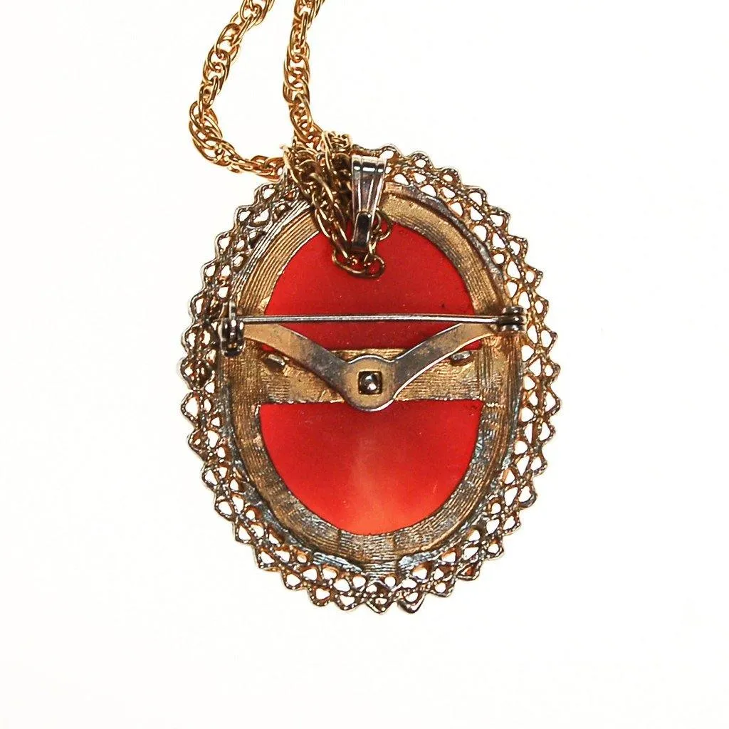Victorian Revival Cameo Pendant Necklace