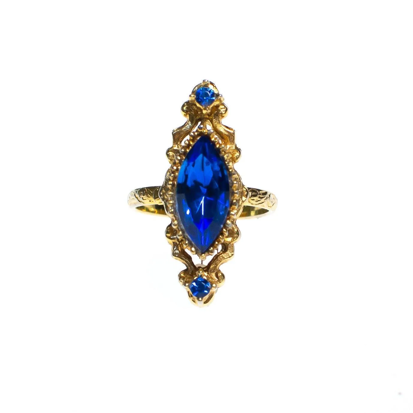 Vintage 1960s Royal Blue Statement Ring