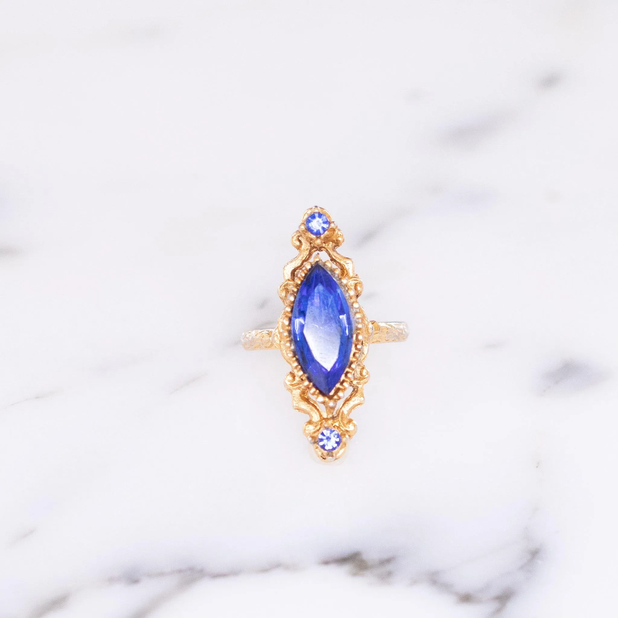 Vintage 1960s Royal Blue Statement Ring