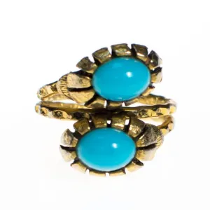 Vintage 1960s Snake Head Bypass Ring