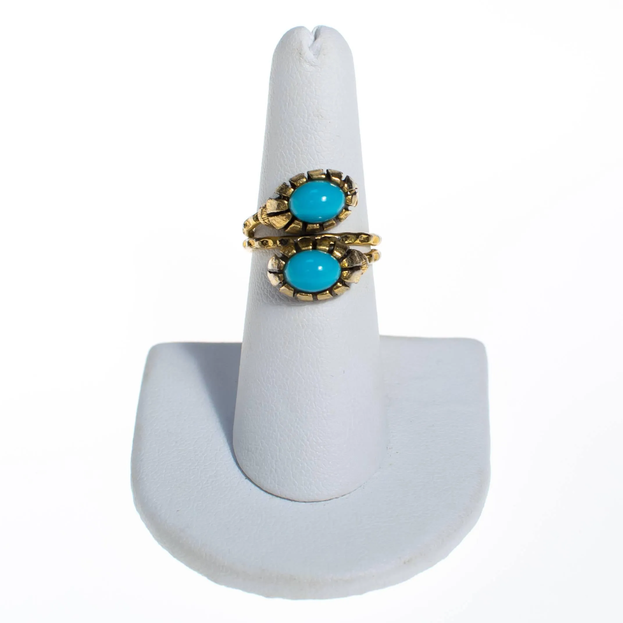 Vintage 1960s Snake Head Bypass Ring